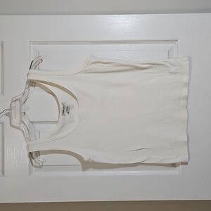 Eddie‎ Bauer Cream 100% Cotton Tank Top Size Large Tall